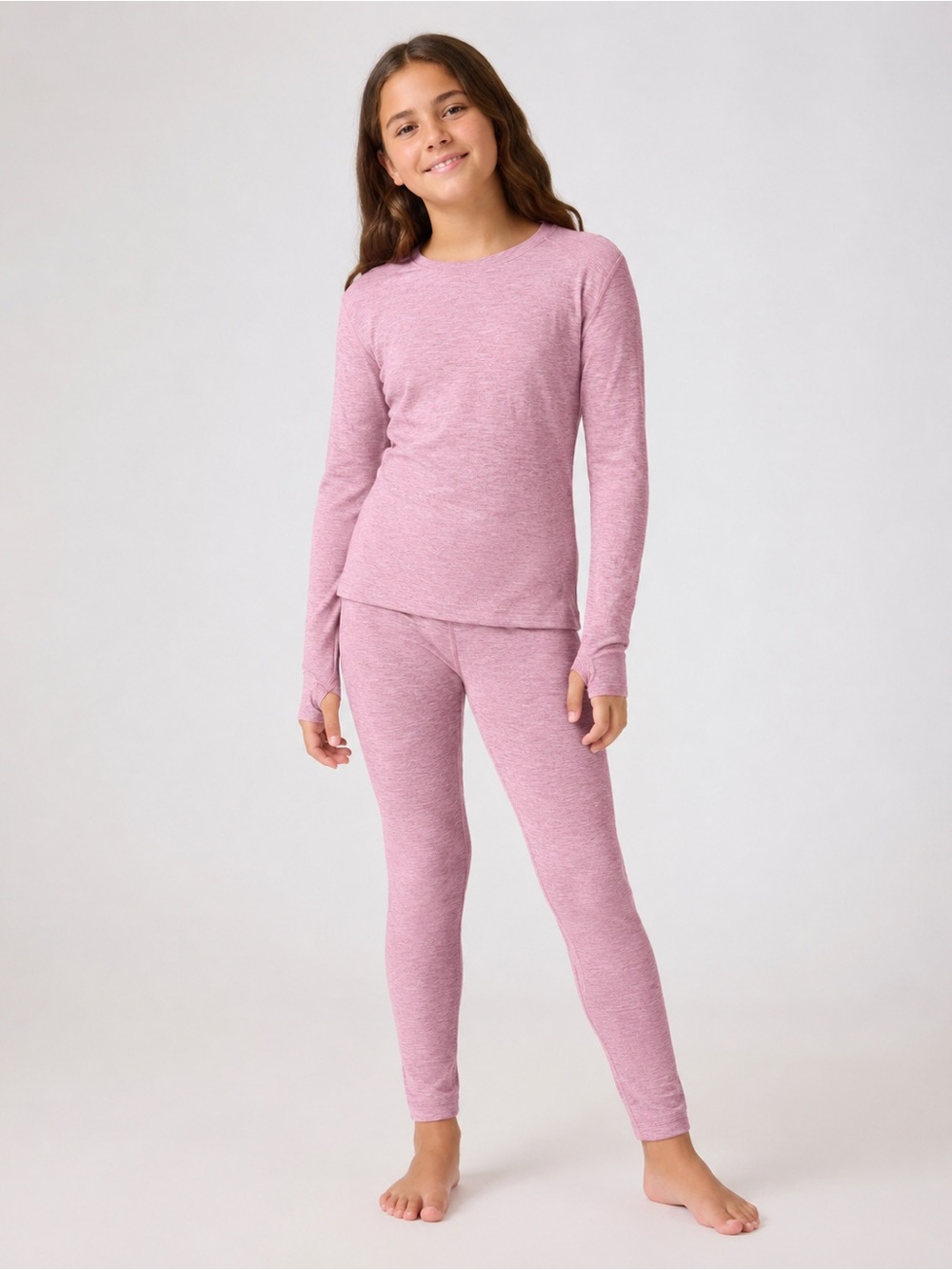 All in Motion Youth Mid-Weight Thermal Set Size L 10-12 Pink